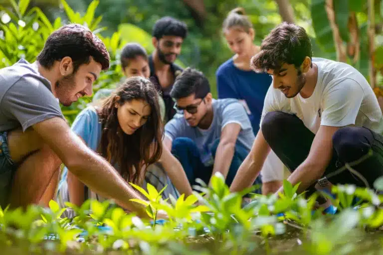 Cohésion D'équipe En Pleine Nature
