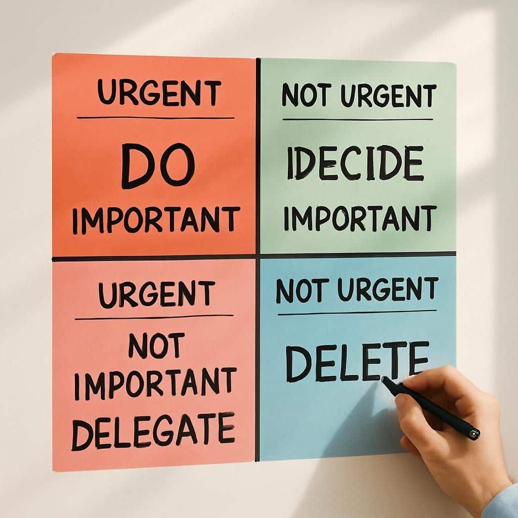 Découvrez la matrice d'Eisenhower pour mieux gérer vos priorités. Apprenez à comprendre et appliquer cette méthode efficace d'organisation du temps.