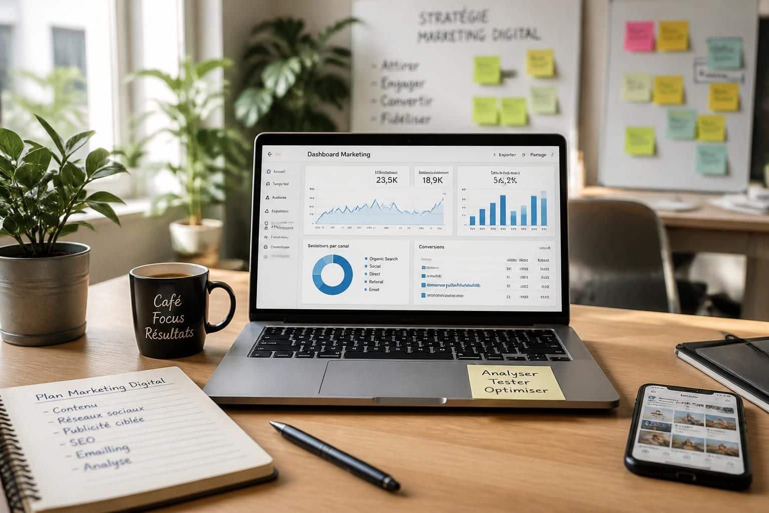 découvrez ce qu'est le marketing digital avec une définition simple, des exemples concrets et les principaux leviers pour booster votre stratégie en ligne.